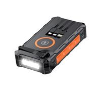 Solar Power Bank: Battery Bank Charger with Manual with LED Light | Electronic Devices, Waterproof Foldable for Camping Travel Home
