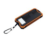 Solar Power Bank - Flashlight and Quick Charger for Travel, Hiking and Camping | Multifunctional Power Bank, 10000 mAh with Wireless Charging, Power Bank with Solar Panel Torch Built-in Flashlight