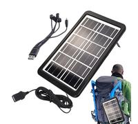 Solar Power Bank - High Capacity Portable Charger with Panels, Waterproof Outdoor Battery | USB Output for Phones and Devices, Built-in LED Flashlight, Concep