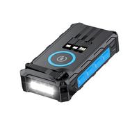 Solar Power Bank, Led Light, Wireless Charging Rugged Shell Foldable Design Lightweight Body, Foldable Wireless Compass for Cyclists, Fishing, Hiking 6.54x3.35x1.38 Inches