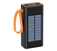 Solar Power Bank, Portable Charger for Mobile Phones - Compact External Battery with High Autonomy for Hiking and Outdoor Camping