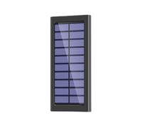 Solar Power Bank, Portable External Battery, 10 000 MAH Mobile Charger, Compact Fast Re-Charge, Built-In Led Flashlight, Ideal for Hiking, Camping Backup 5.59x2.64x0.63 Inch