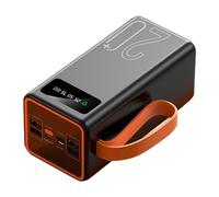 Solar Power Bank - Portable Solar Charger Power Bank | Waterproof High-Capacity Battery Pack | USB | Outdoor Power Source for Camping Travel Phone Charging Use