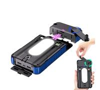 Solar Power Bank - Shockproof Flashlight, Hand Crank Solar Charger, Portable Power Bank for Phone, Smartphone Tablet Camping Hiking Travel Fishing Backpacking Outdoor, Durable Solars Charging Device