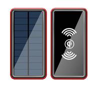 Solar Power Bank Solar Powered Power Bank Phone Charger LED Camping Light mAh Large Capacity for Outdoor Picnic Activities