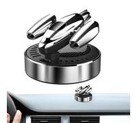 Solar Power Car Air Freshener, Fragrance Decoration Airplane, Solar Powered Rotating Deodorizer Freshener Odor Control Device for Vehicles Living Spaces