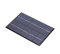 Solar Power Charger Solar Panel DIY Charger 2W 5V Polycrystalline Silicon Safety USB Output for Outdoor Camping Hiking Travel Emergency Charging 88x142mm