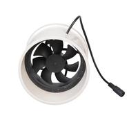 Solar Power Compatible 110mm Duct Fan 12V Low Noise Ventilation Systems for Sustainable Air Enhancement in Various Spaces PVC Exhaust