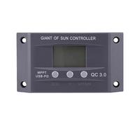 Solar Power Controller - Solar Panel Regulator Solar Controller | Renewable Energy Controls LCD Display, 12V-24V Solar System Charge Controller