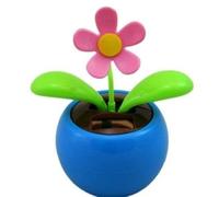 Solar Power Dancing Toy Swinging Flower Pot Car Dashboard Home Office Desk AC18