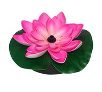 Solar Power Fountain Pump Lotus Shape 7v 2.5w Floating | Plastic Build, Green Finish, 100cm Head and 180l/h Flow, for Pond Fish Tank Oxygen Circulation