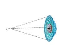 Solar Power Garden Fountain Bird Feeder Hanging Design For Outdoor Use ABS Squirrels Friendly Water Source Weather Resistant ABS Bird Bath And Feeder