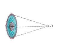 Solar Power Garden Fountain Bird Feeder Hanging Design For Outdoor Use ABS Squirrels Friendly Water Source Weather Resistant ABS Bird Bath And Feeder