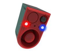 Solar Power Human Animals Detection Device with 129dB Voice Alerts Motion Activation Remote Control ABS for Security Waterproof