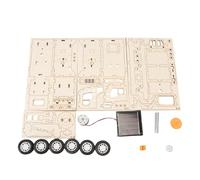 Solar Power Lidar Car Building Set Natural Woodworking Set for Kids Science Exhibition Undertakings Education Solar Car