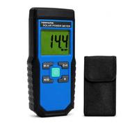 Solar Power Meter, 2000 W/m² Range Handheld Solar Irradiance Meter with Dual Units, MAX/MIN Tracking, Data Hold, Manual Zeroing, Digital Sun Meter for Solar Panel Evaluation and Site Testing