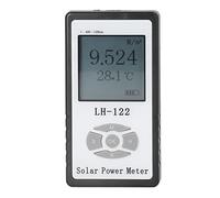 Solar Power Meter, Digital Radiation Handheld Sun Light Energy Measuring Strength Tester - Wide Range, Data Saving, Dual Language, Precise Sunlight Measurement
