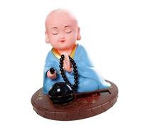 Solar Power Nodding Monk Car Dashboard Ornament Ceramic Solar Power Nodding Monk Car Dashboard Ornament Ceramic for Luck Blessings