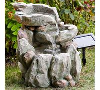 Rock Fall Water Feature Garden Smart Solar Fountain - 1170530