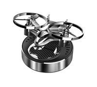 Solar Power Plane Car Fragrances Ornament with Rotating Feature & Freshes Scent Unique for Interior Decoration
