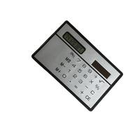 Solar Power Thin Calculator Credit Card 3.35x2.09Inch Not Need Battery for Home School Essential Credit Card Size Solar Desk for