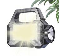 Solar Power Torch - Manual Torch with Bright Lights | Portable Rechargeable 3 Modes Waterproof for Camping Hiking Outdoor Sports
