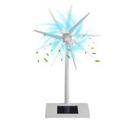 Solar Power Windmill Toys - Desk Ornament, Scientific Teaching Tool, Interactive Science Model, Decorative Energy-Saving Figurine, Educational Activity for School Living Room