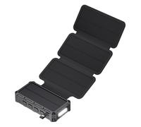 Solar Powerbank, Hand-Cranked Foldable Charger, 6.54x3.35x1.77 Inches Led Light Power Bank, Alarm Powerbank for Compass Outdoor Use, Hiking, Trekking, or Navigating Remote