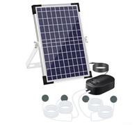 Solar Powered 10W Oxygen Pump for Ponds, 3 Modes and 4400 mAh Battery to Maintain Healthy Ecosystems