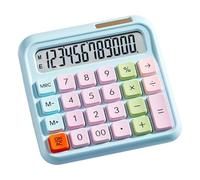 Solar Powered 12 Digit Flexible Calculator Wear-Resistant Control Portable Design Financial Work School Lightweight Calculator