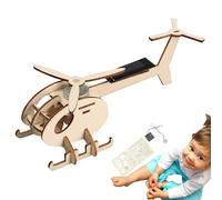 Solar Powered 3D Kit - Model Aircraft Set, Interactive Crafting | Unfinished Plane Assembly Manual Development, Creative Practical Capability for Project