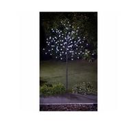 Solar Powered 4Ft 128 Led Blossom White Tree Garden Deco G-0169