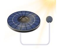 Solar Powered Aerator - 2.5W Quiet Air Pump with 1.5M Air Hose - Floating Pond Aerator Kit | for Garden Aquariums Fish Tank Backyard Landscape Bird Bath