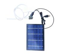 Solar Powered Aerator, Silent Pond Oxygen Pump, 5.9 x 5.9 Inch Air Kit with High Efficiency, Waterproof Garden Bubbler, Eco Friendly Outdoor Pump with Trousers, Fish Tank System for Backyard Garden