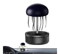 Solar Powered Air Freshener Car, Jellyfish Shape Solar Energy Rotating Fragrance, Odor Eliminator Interior Accessories for Business Travels Long Road Trips Urban Driving Camping