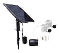 Solar Powered Air Pump with Accessories, Oxygenator Aerator Air Pump for Pond, Fountain, BirdBath, Garden Decoration, Water Cycling, No Electricity Required