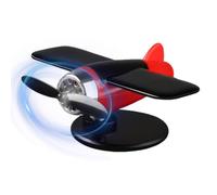 Solar Powered Aircraft - Rotating Model Plane, Sun Operated Engine for Motion, Dashboard Display Piece, Cabin Prop with Light Drive, Interior Design Kit for Panel Decor and Simulation