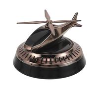 Solar Powered Airplane Car Air Freshener Rotating Dashboard Ornament