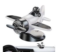Solar Powered Airplane Decor for Car Auto Upholstery Table Home Decorations