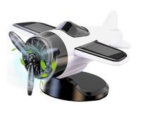 Solar Powered Airplane for Car - Car Ornaments for Dashboard | Rotating Toy Model Drifting Racing Fan Vehicles Collectibles Interior Decoration for Women Men Driver