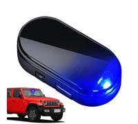 Solar Powered Anti Theft Car Light - Car Solar Power Anti-theft Led Security Lamp With Red Blue Flashing Light, Auto Alarm System, Simulated Alarm Warning For Van Vehicle USB Backup Charging