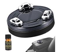 Solar Powered Aromatherapy For Car, Solar Energy Car Air Freshener - Car Model Design Solar Aromatherapy Ornament,Rotary Car Perfume Diffuser, Deo