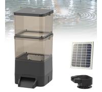 Solar Powered Automatic Fish Feeder with Remote Control via Mobile App, Large Capacity for Outdoor Ponds