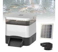 Solar Powered Automatic Fish Feeder with Remote Control via Mobile App, Large Capacity for Outdoor Ponds