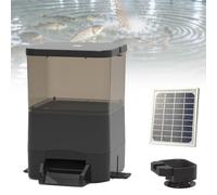 Solar Powered Automatic Fish Feeder with Remote Control via Mobile App, Large Capacity for Outdoor Ponds