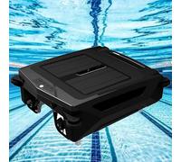 Solar Powered Automatic Robotic Pool Skimmer with Dual Charging and Escape Function for All Swimming Pools