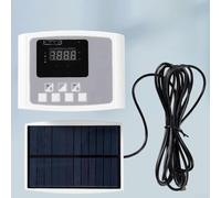 Solar Powered Automatic Watering System with Dual Pump and Voice Alerts, Smart Timer Irrigation Kit for Balcony Garden Office Plants