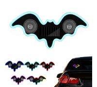 Solar-Powered Bat Night Car Light Cool Glow Projection for Vehicles, Solar Powered Bat Shape Light, for Car Rear Windshield, Trucks, SUVs (Blue-B)