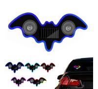 Solar-Powered Bat Night Car Light Cool Glow Projection for Vehicles, Solar Powered Bat Shape Light, for Car Rear Windshield, Trucks, SUVs (Blue-A)