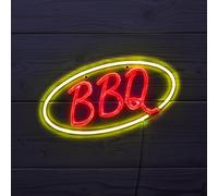 Solar Powered BBQ Neon Wall Sign - Eco-friendly And Hassle-free, This Solar Powered Decorative Outdoor Light Is The Perfect Way To Bring Some Fun To Your Outdoor Grilling